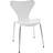 Fritz Hansen Series 7 Chrome/White Lacquered Ash Kitchen Chair 82cm
