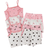 Shein Sweet Heart Lash Print Camisole Bra & Shorts Set - Pink/White