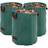 OutSunny Garden Waste Bags 300L x 3 Heavy Duty Green