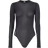 Lululemon Wundermost Nulu Mesh Long Sleeve Crewneck Bodysuit - Black