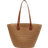 Shein 1pc Large Capacity Khaki Woven Zipper Backpack With Double Shoulder Straps