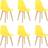 vidaXL 289118 Yellow Kitchen Chair 82cm 6pcs