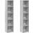 vidaXL 815319 Gray Sonoma Oak Book Shelf 36.8" 2pcs