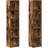 vidaXL 815318 Smoked Oak Book Shelf 36.8" 2pcs