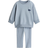 H&M Baby 2-Delat Sweatshirt Leggings - Ljus Dimblå/Hello