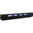 vidaXL Led Lights Black TV Bench 300x40cm