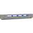 vidaXL Led Lights Sonoma Grey TV Bench 100x40cm 3pcs