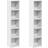 vidaXL 802696 White Book Shelf 36.8" 2pcs