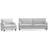 Bloomington Howard Classic Grey Sofa 164cm 2 Seater