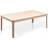 Skovby SM205 White Oiled Oak Coffee Table 77x135cm