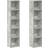 vidaXL 802700 Concrete Grey Book Shelf 36.8" 2pcs