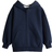 H&M Oversized Zip Through Hoodie - Dark Blue (1280294009)