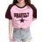Shein Dazy Contrast Raglan Sleeve Letter Graphic Tee - Pink