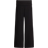 H&M Foldover Waist Cotton Trousers - Black