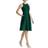 Alfred Sung Jewel Neck Satin Cocktail Dress - Green