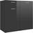 vidaXL Sonoma high-gloss black Sideboard 36x75cm