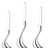 Georg Jensen Cobra Shiny Stainless Steel Candlestick 24cm 3pcs