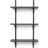 ferm LIVING Sector Black Ash/Black Brass Wall Shelf 54cm