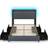 Costway King Frame with LED Lights Grey 145x210cm