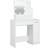 vidaXL with LED White Dressing Table 35x86.5cm
