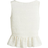 H&M Frill-Trimmed Peplum Top - White