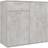 vidaXL Sonoma Concrete Grey Sideboard 36x75cm