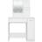 vidaXL with LED White Dressing Table 35x86.5cm