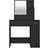 vidaXL with LED Black Dressing Table 35x86.5cm