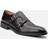 Base Taper Leather Men's Black Double Shoes