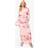 boohoo Womens Maternity Floral Mesh Lettuce Hem Dress Pink