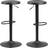 Act Nordic Finch Matt Black Bar Stool 80cm 2pcs
