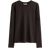 H&M Long Sleeved Microfibre Top - Dark Brown