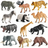 Shein 12 Pcs/Set Of Wildlife Simulation Models