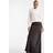 Vero Moda Tall Satin Bias Midi Skirt - Chocolate