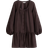 H&M Button Front Tunic Dress - Dark Brown