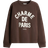 H&M Text Motif Sweatshirt - Dark Brown/Paris