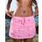 Bershka Embroidered Mini Skirt - Pink