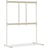 Pedestal Tube TV Floor Stand White