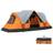 Shein 5-6 Man Dome Camping Tent - Orange