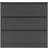 SECONIQUE Malvern Grey Chest of Drawer 80x77cm