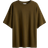 H&M Oversized T-shirt - Dark Khaki Green