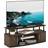 Furinno Jaya Large Entertainment Center Columbia Walnut/Black TV Bench 120x49.8cm