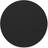Lind DNA Serene Circle Black Coaster 10cm