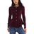 H&M Peplum Cardigan - Burgundy