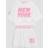 River Island New York T-Shirt And Shorts Set - White