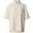 Weekday Relaxed Short-Sleeved Linen-Blend Shirt - Beige