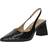 Bianco Højhælet Sko BiaMaralyn Slingback Croco Patent - Sort