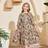 Shein Tween Girl Vintage Print Loose Casual Round Neck - A-Line