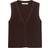 Mango Knitted V Neck Vest - Brown