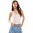 New Look Lace Trim Vest Top Pink Floral